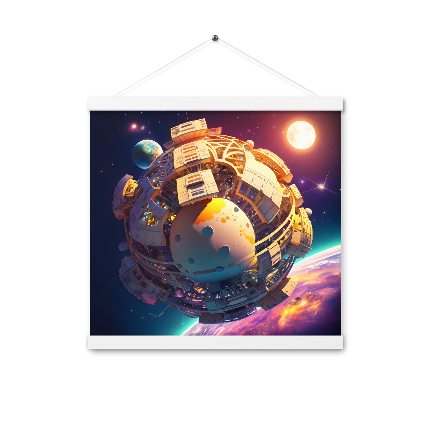 SPACE EXPLORER #1 (Wooden Hanger Poster)