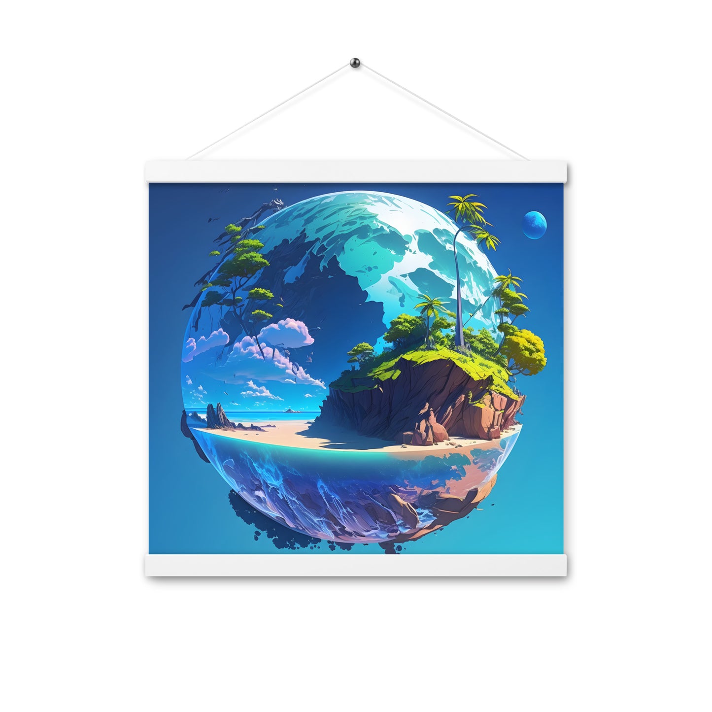 Wooden Hanger Poster (VIVID DREAMER #1, Stylish and Durable)