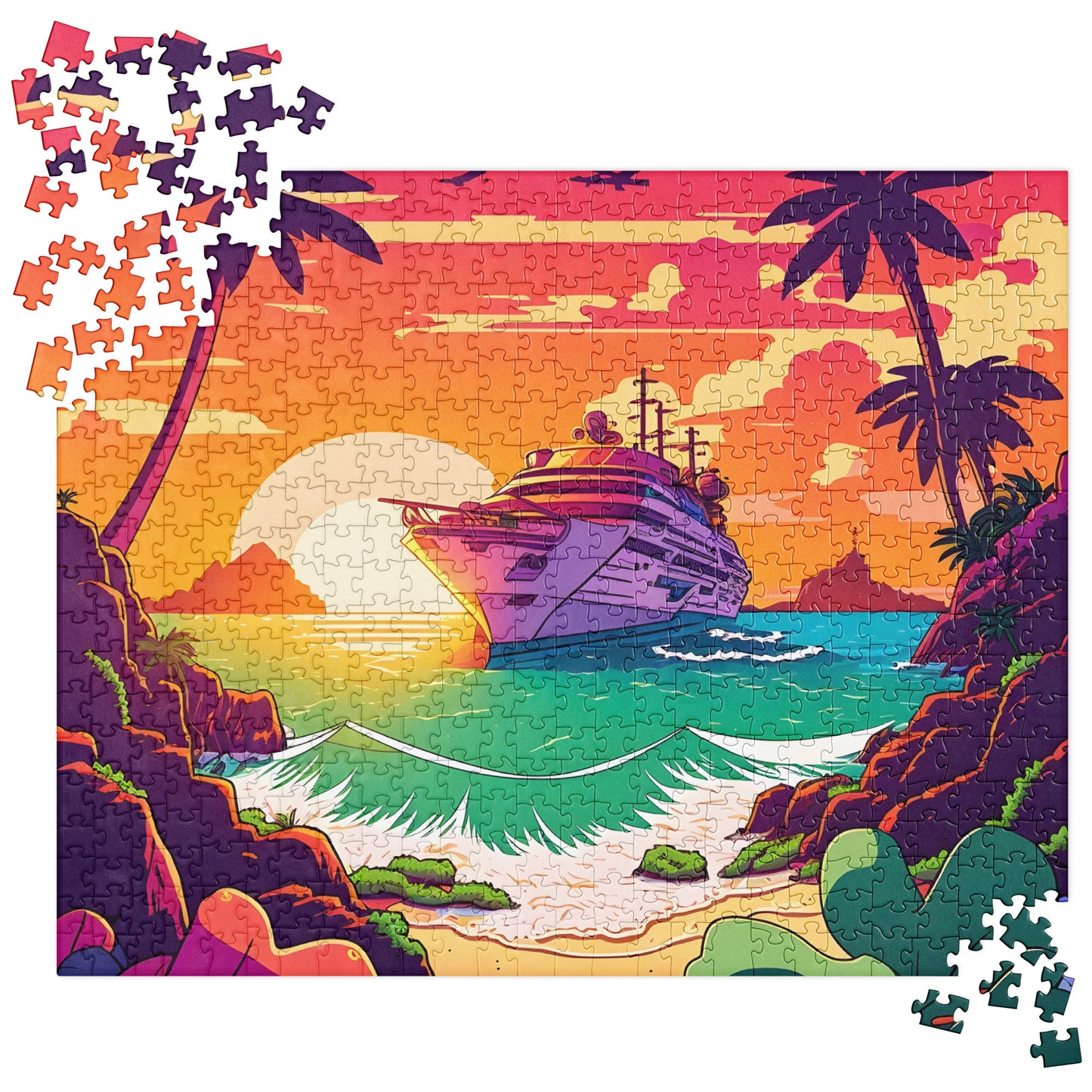 BEACH CRUISER Vibrant Jigsaw Puzzle