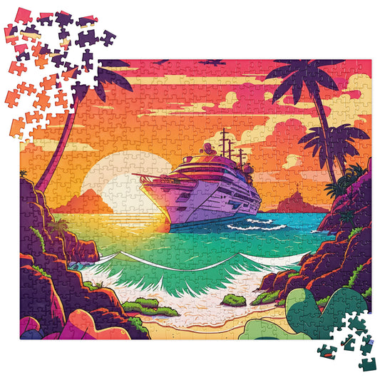 BEACH CRUISER Vibrant Jigsaw Puzzle