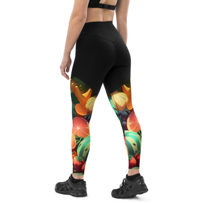 FRUITY VEGGIE #1 (Women's Sports Leggings)