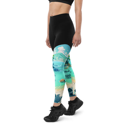 LAGOON LOVER #1 (Women's Sports Leggings)