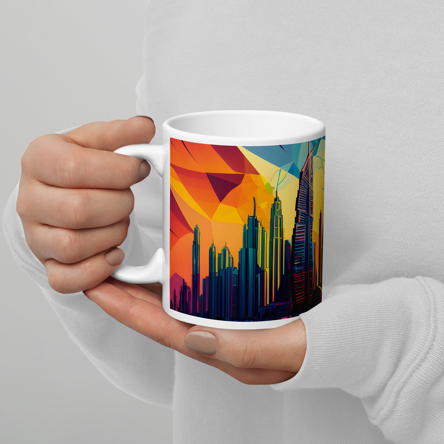 SKY SCRAPER #1 (White Premium Mug)