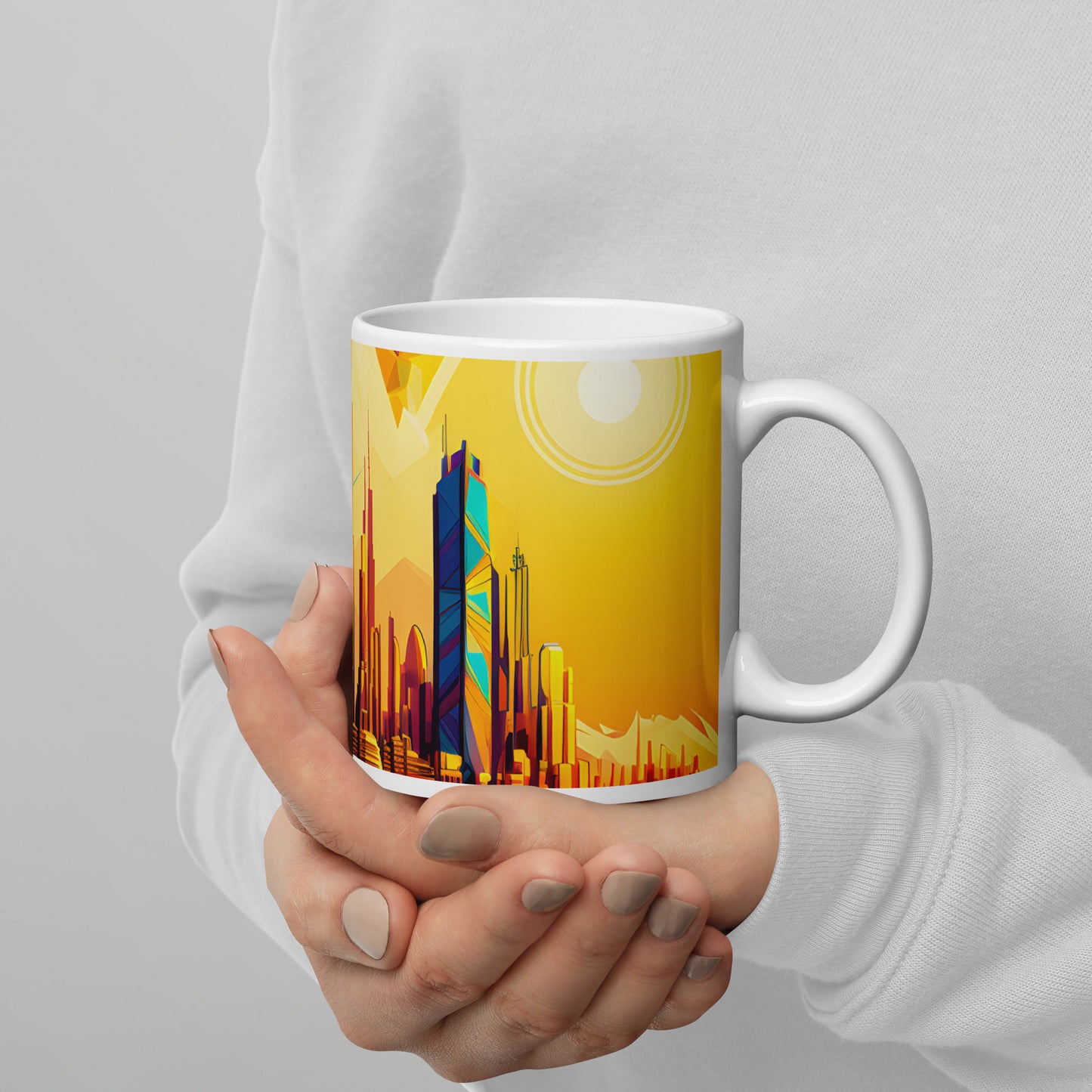 SKY SCRAPER #1 (White Premium Mug)